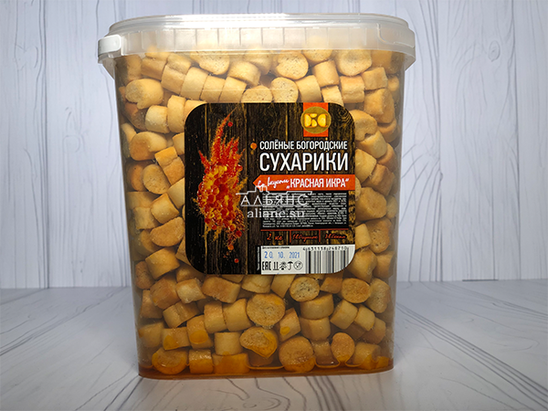 Сухарики с красной икрой в Королеве