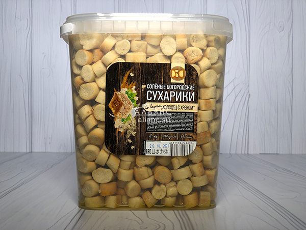 Сухарики с холодцом и хреном в Королеве