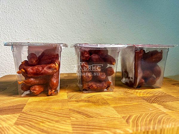 Колбаски МИНИ со вкусом аджики с/к (100 гр) в Королеве