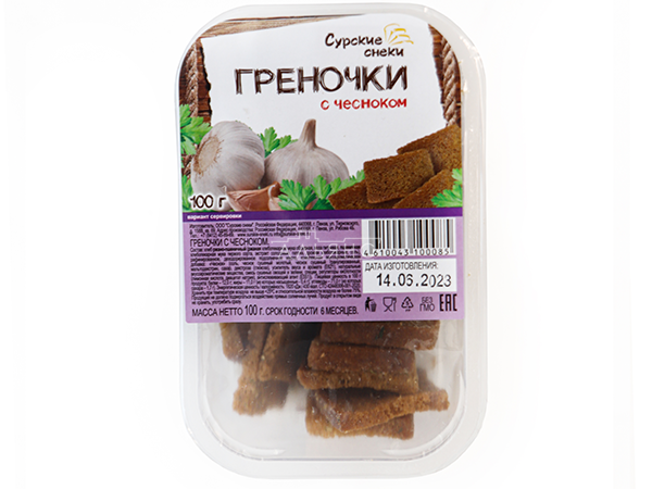 Сурские гренки с Чесноком (100 гр) в Королеве