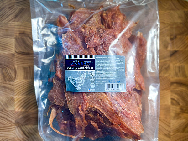 Мясо (АЛЬЯНС) вяленое курица 500гр "С халапеньо" в Королеве