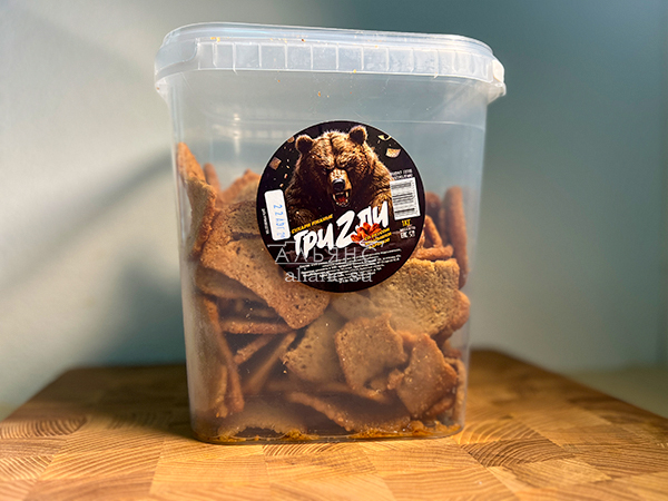 Ведро Ржаные гренки со вкусом Крылышки Барбекю (1 кг) в Королеве