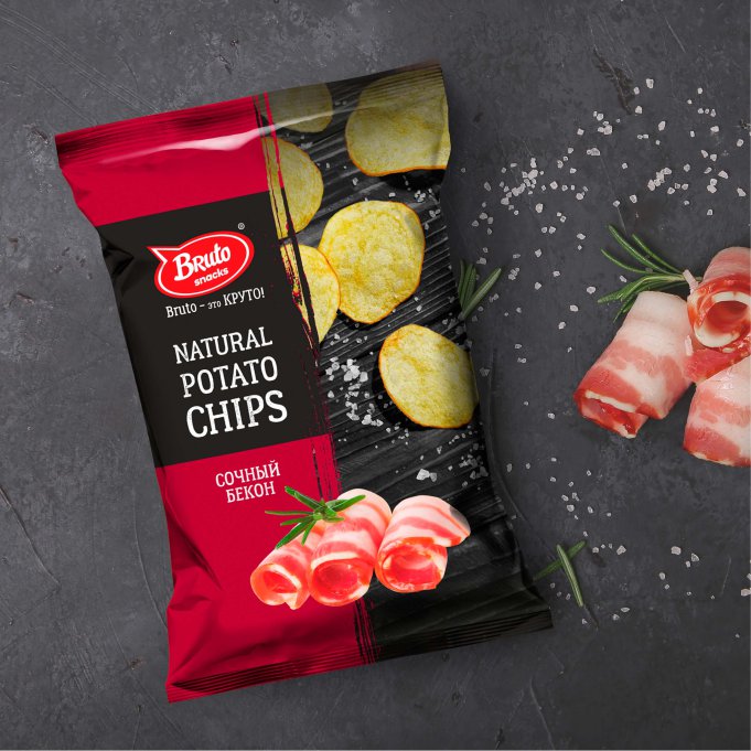 Картофель «Бруто» со вкусом бекона 130 гр. в Королеве