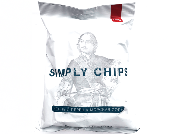 Картофельные чипсы "Simple chips" Морская соль и черный перец 80 гр. в Королеве